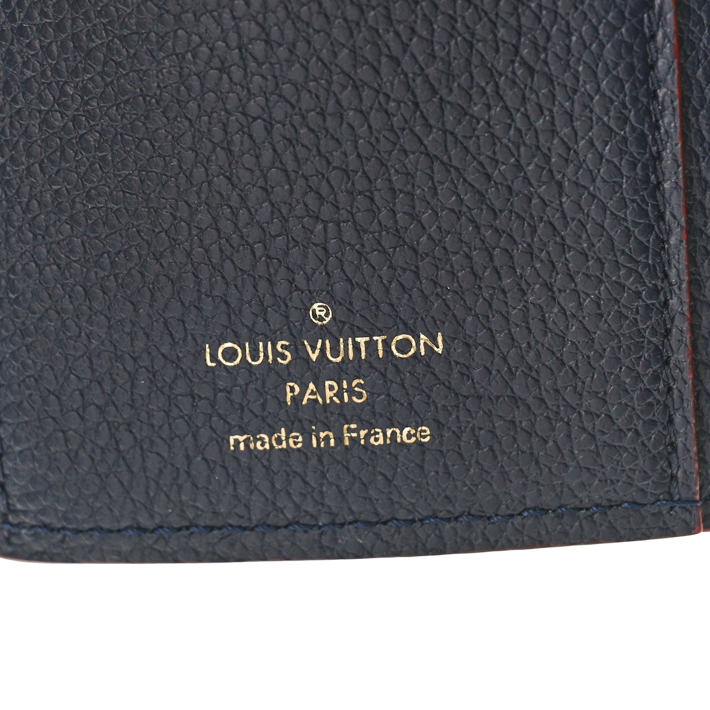 Empreinte Victorine Wallet Marine Rouge
