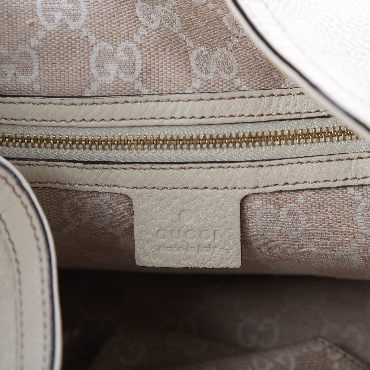 Pebbled Calfskin Medium Diana Bamboo Shoulder Bag Off White
