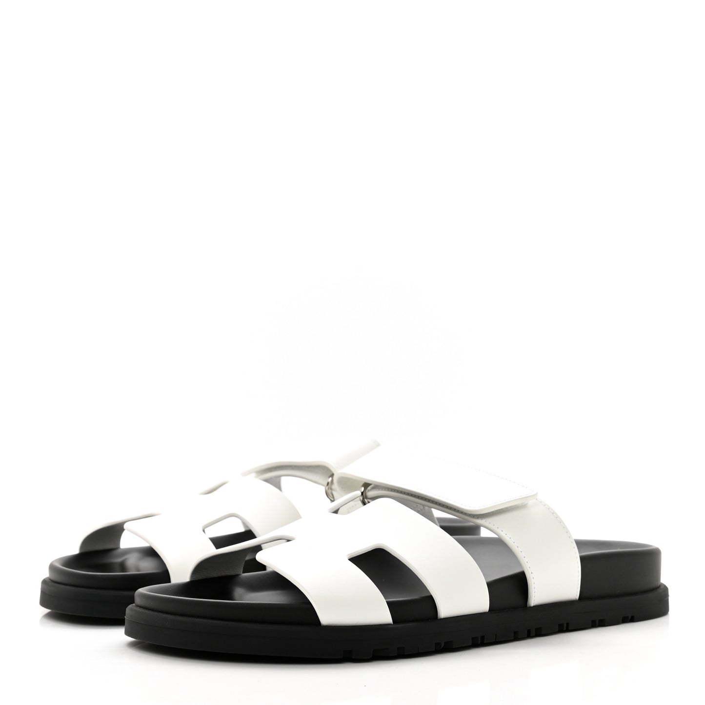 Calfskin Womens Chypre Sandals 37 White