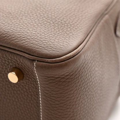 Hermes Taurillon Clemence Lindy 26 Etoupe 10 of 13