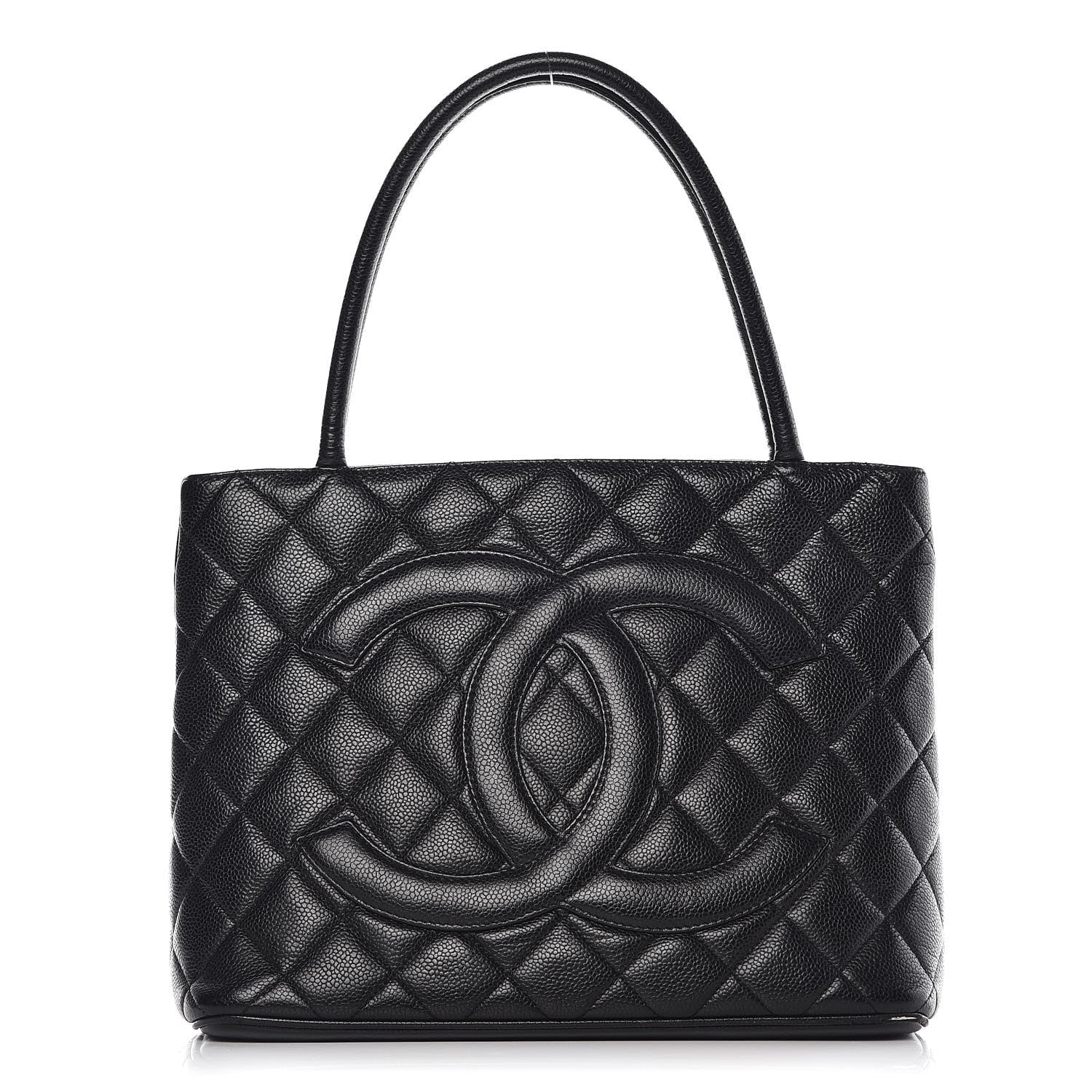 Chanel Caviar Quilted Medallion Tote Black 1 of 8