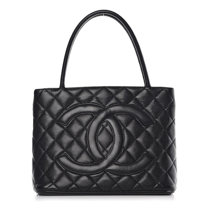 Chanel Caviar Quilted Medallion Tote Black 1 of 8