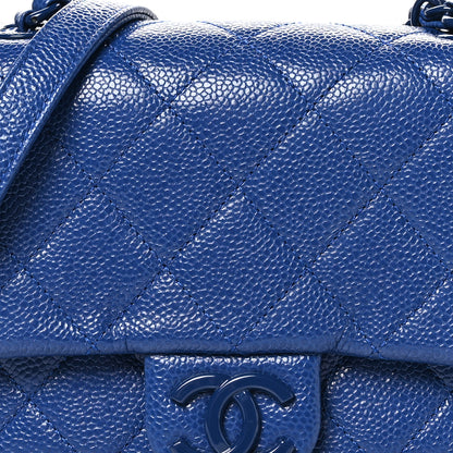 Chanel Caviar Quilted Incognito Mini Square Flap Dark Blue 8 of 10