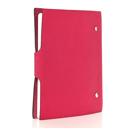 Hermes Togo Ulysse MM Notebook Cover Rose Shocking 3 of 15