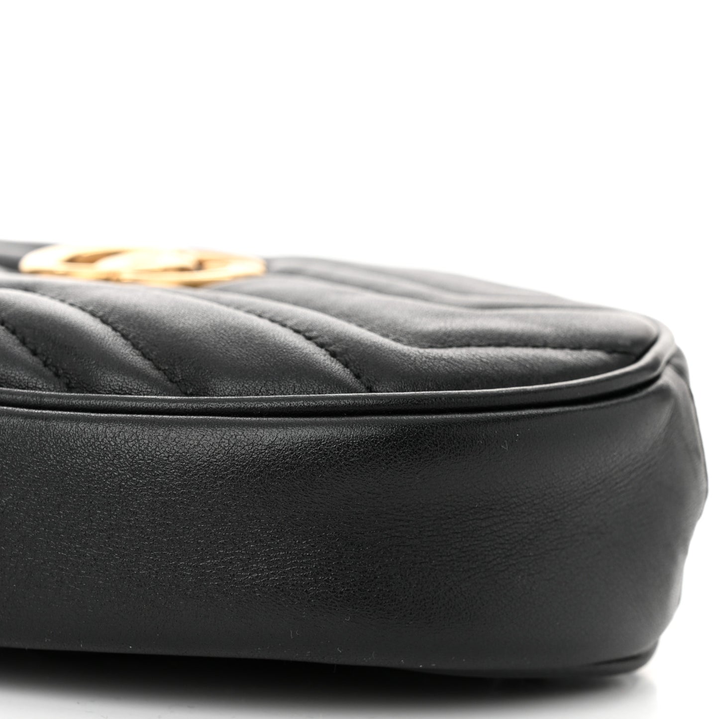 Calfskin Matelasse GG Marmont Belt Bag 95 38 Black