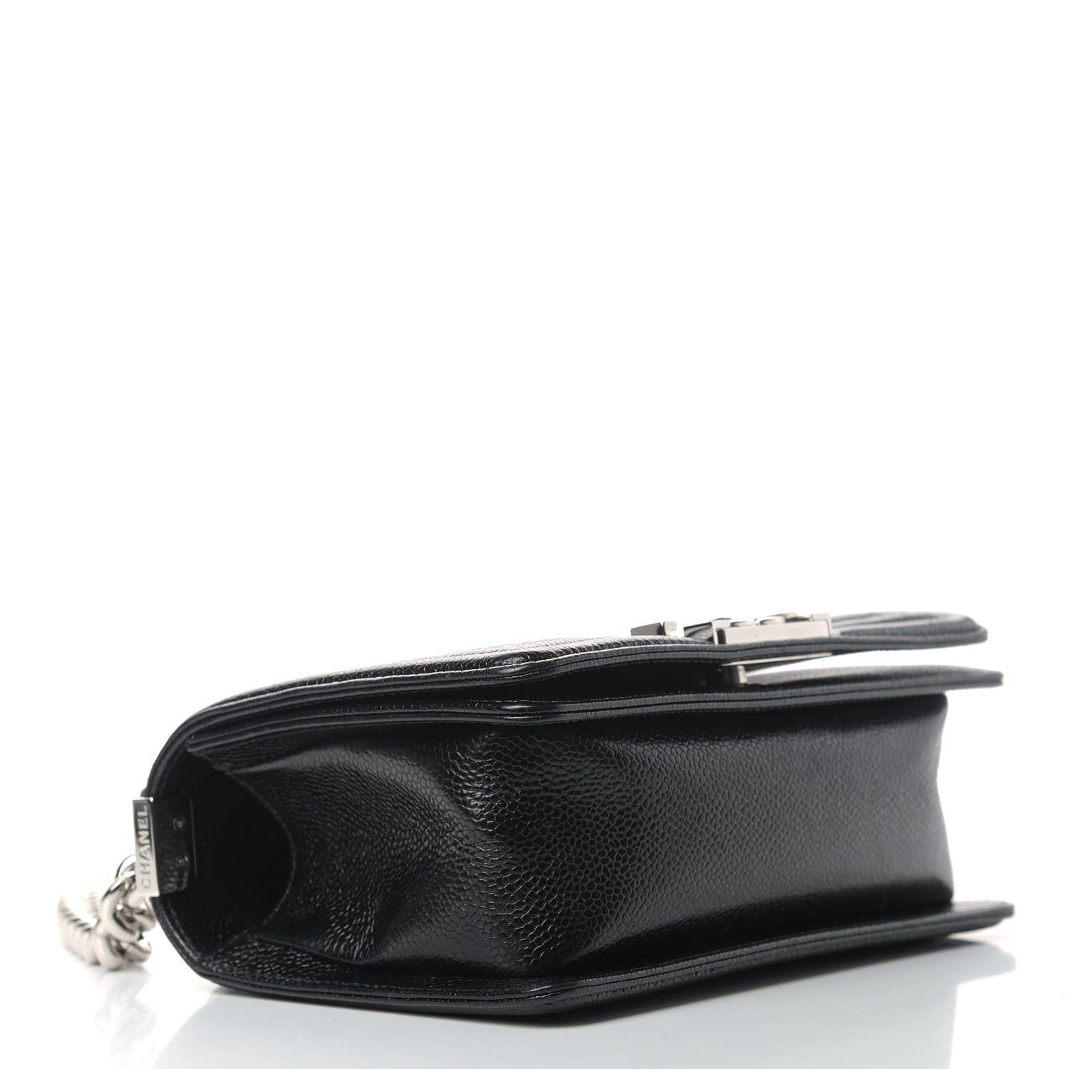 Chanel Caviar Chevron Quilted Small Boy Flap Black 3 of 11