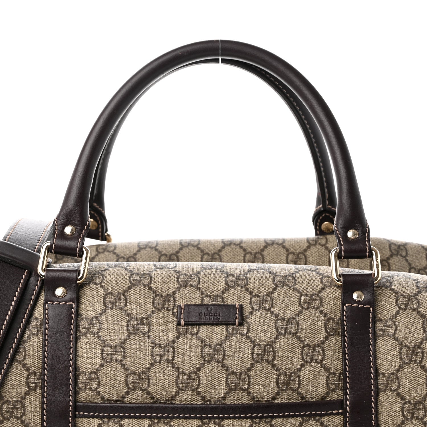 Gucci GG Plus Monogram Boston Carry On Duffle Bag Brown 7 of 20