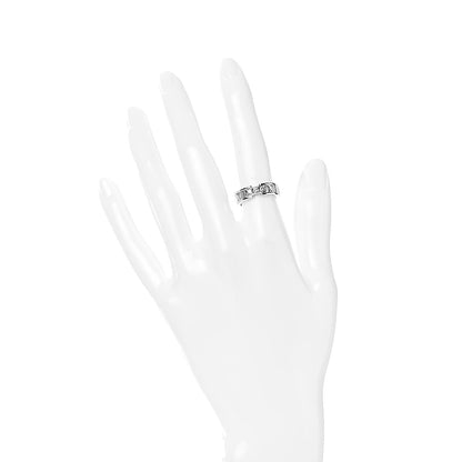 Tiffany 18K White Gold Diamond Atlas Ring 49 4.75 2 of 5
