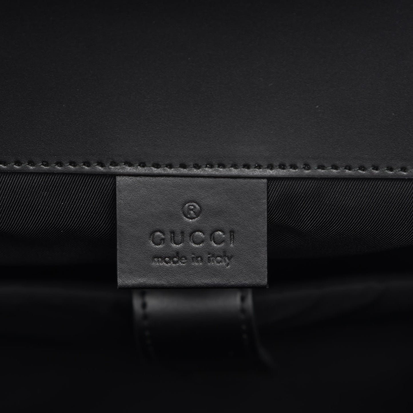Soft GG Supreme Monogram Double Buckle Backpack Beige Black