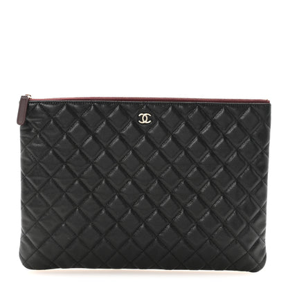Chanel Caviar Quilted Large Cosmetic Case Black 1 of 8