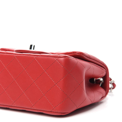 Chanel Lambskin Quilted Mini Square Flap Red 11 of 12