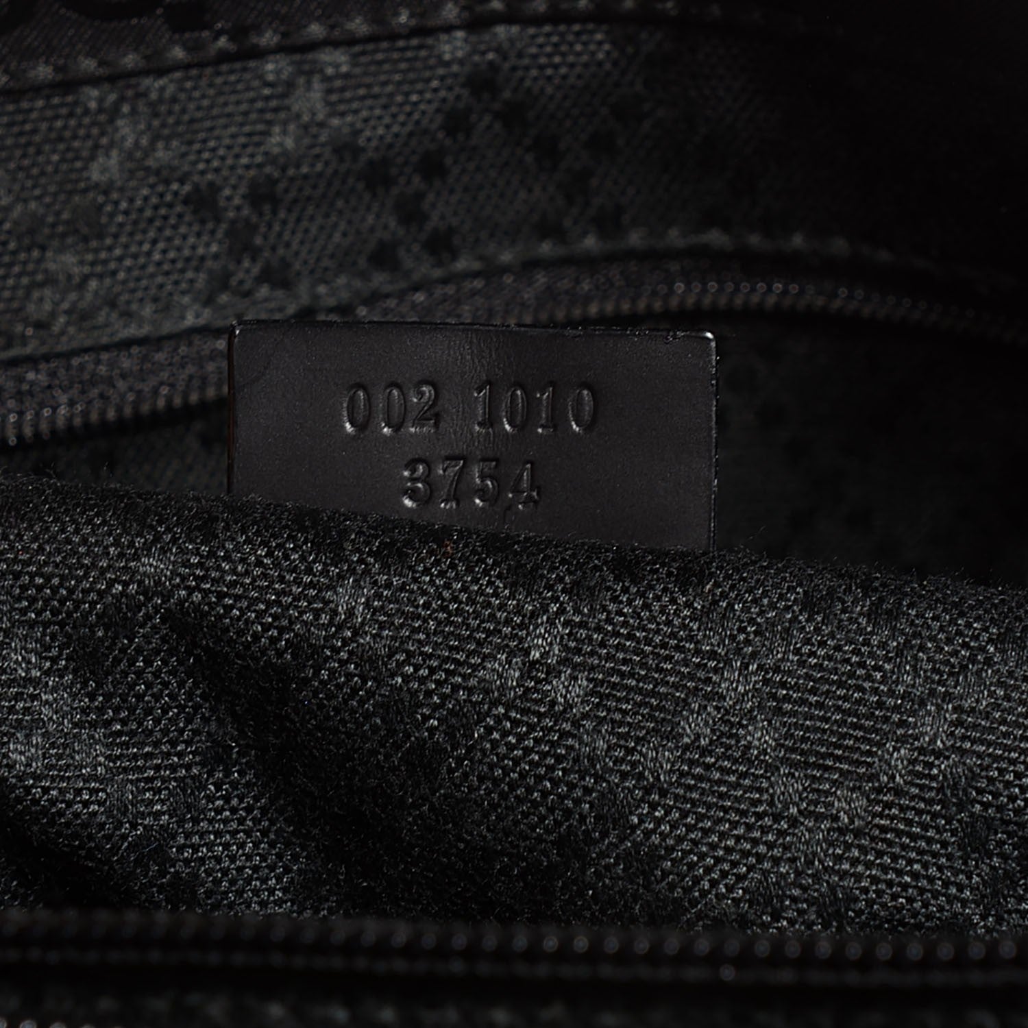 Gucci Nylon Monogram Large Bamboo Shopper Tote Black 7 of 8