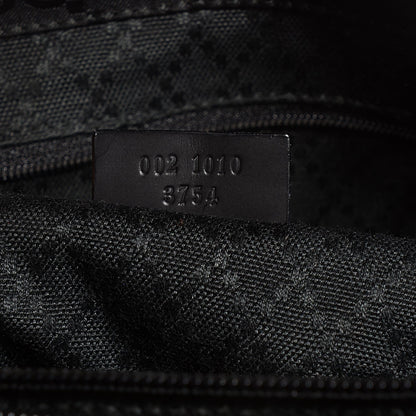 Gucci Nylon Monogram Large Bamboo Shopper Tote Black 7 of 8