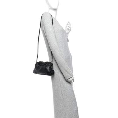 Mansur Gavriel Lambskin Cloud Clutch Black Flamma 2 of 10