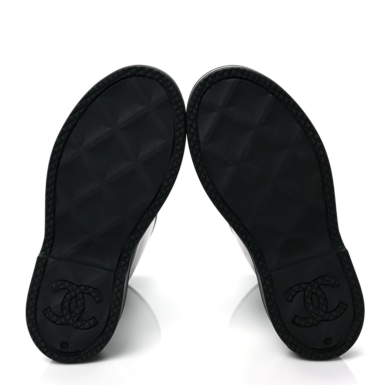 Chanel Caoutchouk CC High Boots 39 Black 6 of 8