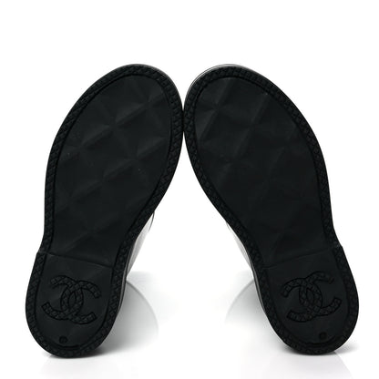 Chanel Caoutchouk CC High Boots 39 Black 6 of 8