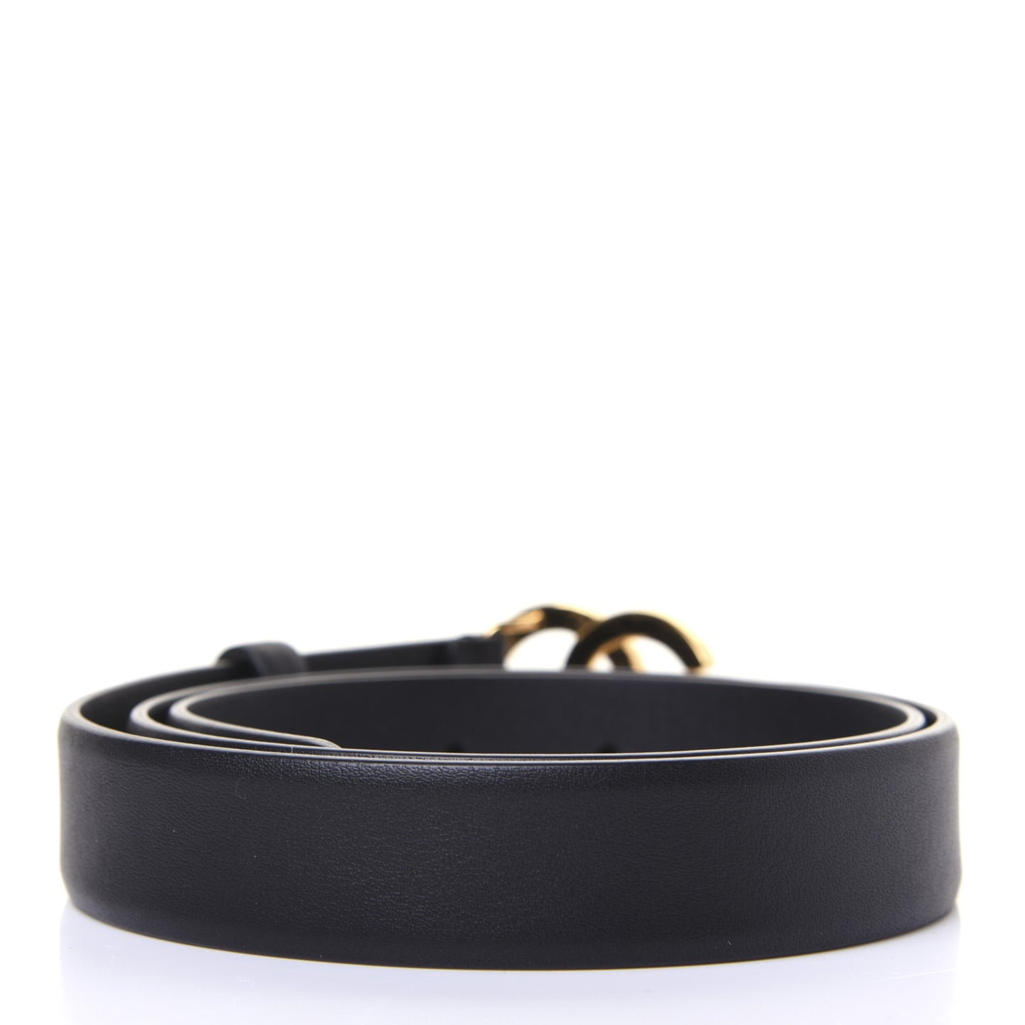 Calfskin Paris Button CC Belt 75 30 Black