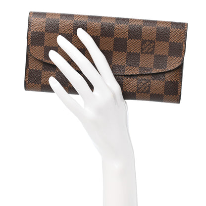 Louis Vuitton Damier Ebene Emilie Wallet 2 of 7
