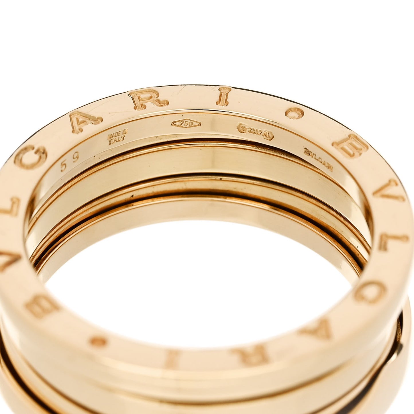 18K Yellow Gold B.Zero1 Three-Band Ring 59 8.75