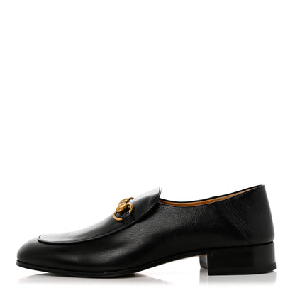 Gucci Goatskin Mens Horsebit Loafers 8 Black 1 of 13