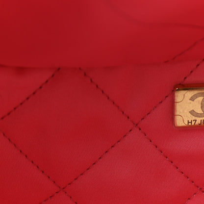 Chanel Shiny Calfskin Quilted Large Chanel 22 Coral Pink 11 of 13