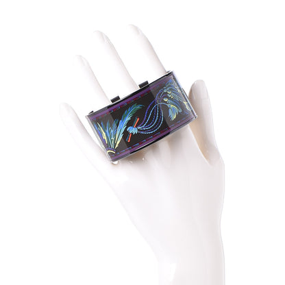 Hermes Enamel Printed Brazil Extra Wide Bracelet 65 2 of 7