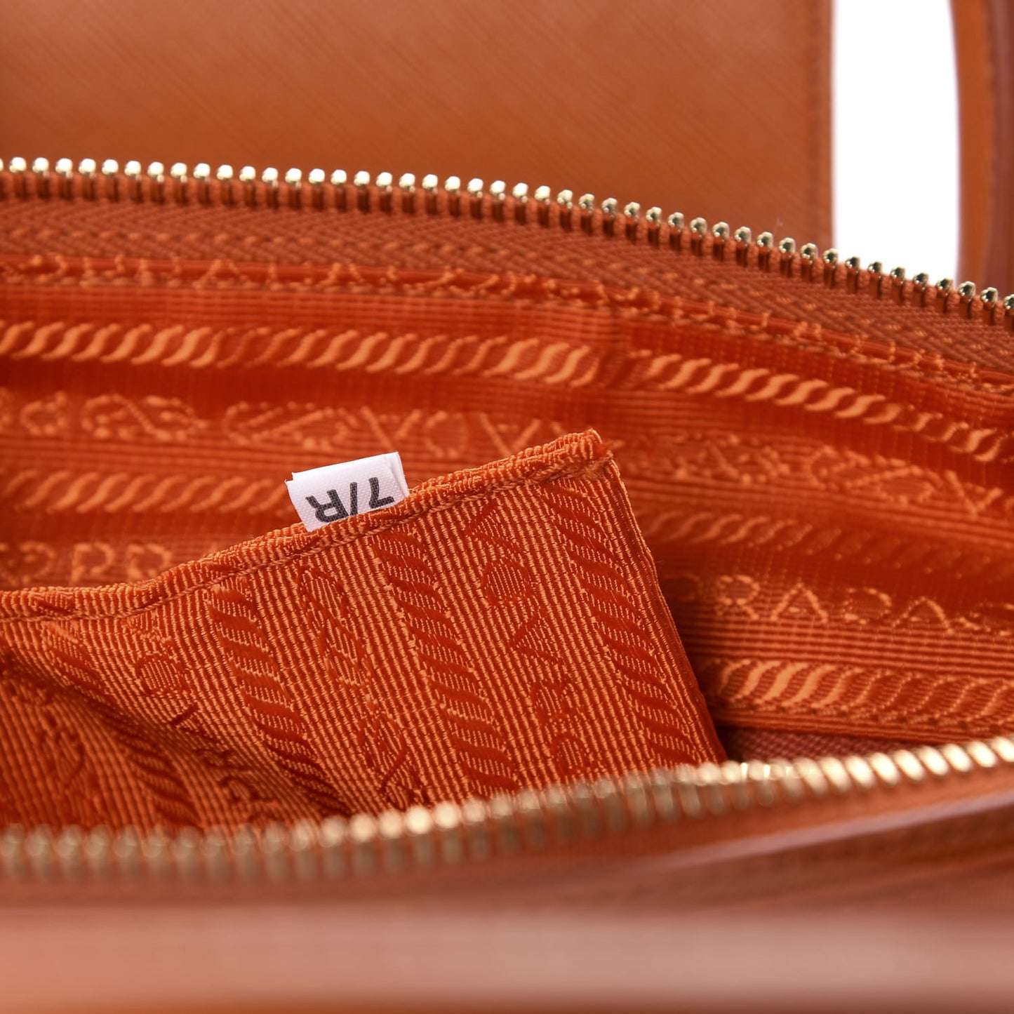 Tessuto Nylon Saffiano Tote Papaya