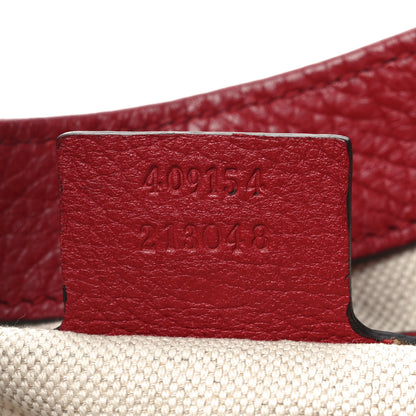 Gucci Cellarius Calfskin Feline GG Marmont Flap Shoulder Bag Vulcanic Red 7 of 10