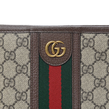 Gucci GG Supreme Monogram Web Toiletry Case Brown 8 of 10