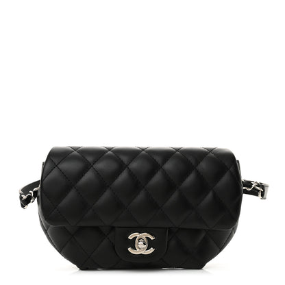 Chanel Calfskin Quilted CC Uniform Flap Belt Bag Black 1 of 11