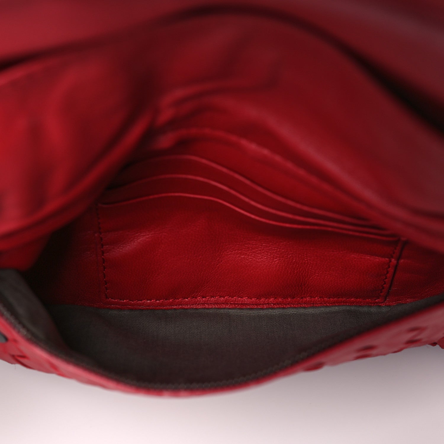 Bottega Veneta Nappa Intrecciato Small Chain Crossbody Red 6 of 11