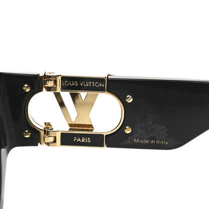 Louis Vuitton Acetate LV Link Square Sunglasses Z1661W Black 5 of 7