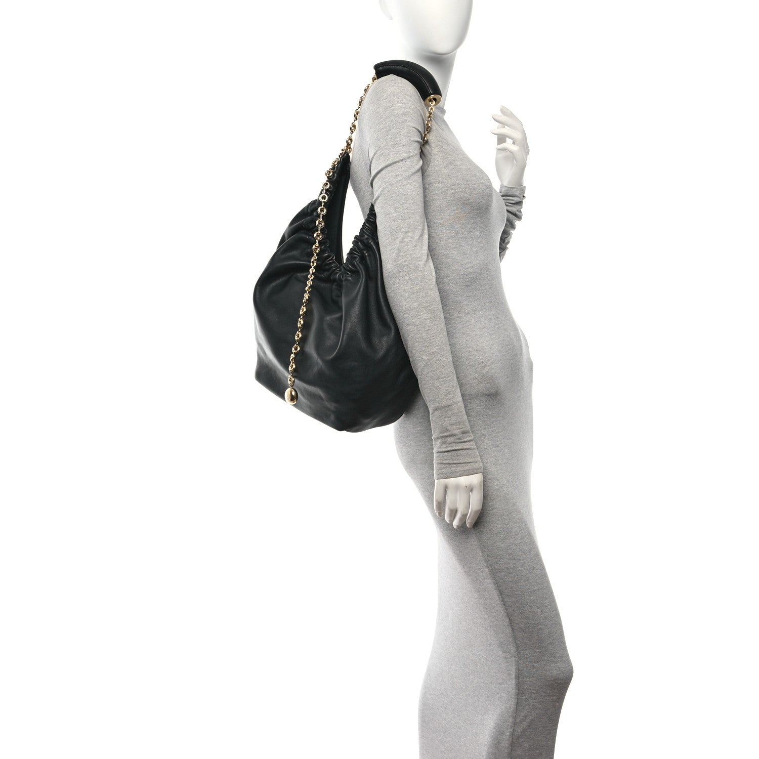 Loewe Nappa Medium Squeeze Bag Black 2 of 9