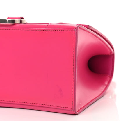Balenciaga Shiny Box Calfskin Small Hourglass Top Handle Bag Acid Fuchsia 11 of 19
