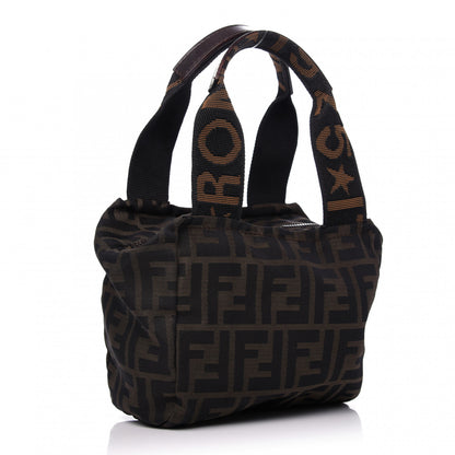 Fendi Fabric FF 1925 Mini Cosmetic Bag Tobacco 3 of 9