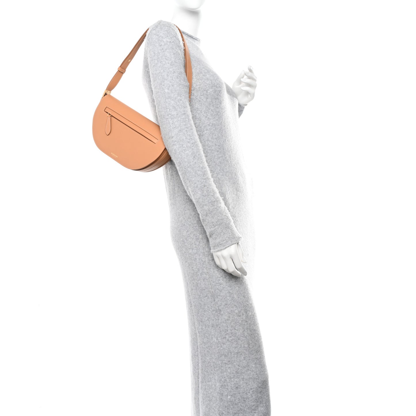 Calfskin Small Olympia Shoulder Bag Warm Sand
