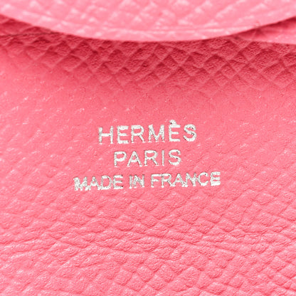 Hermes Epsom Bastia Coin Purse Rose Azalee 6 of 6