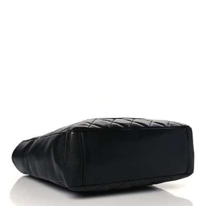 Chanel Caviar Quilted Petit Shopping Tote PST Black 3 of 9