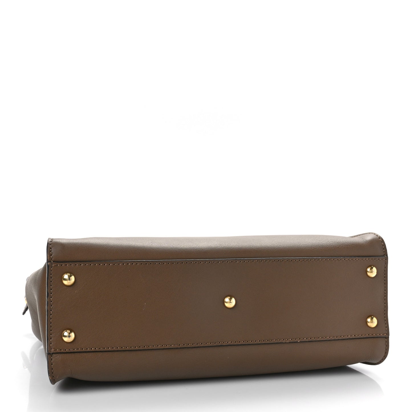 Vitello Seta Fabric Jacquard Pequin Medium Peekaboo Iconic Satchel Foresta Tobacco