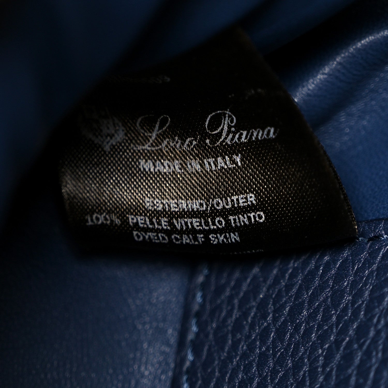 Loro Piana Calfskin Milky Way Odessa Shoulder Bag Navy 8 of 13