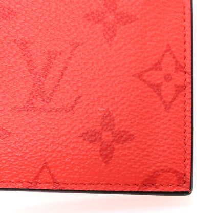 Louis Vuitton Taigarama Coin Card Holder Fire Red 9 of 9