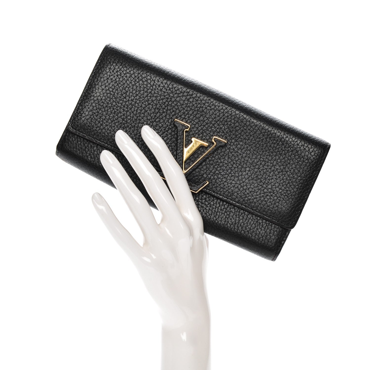 Louis Vuitton Taurillon Capucines Wallet Black 2 of 7