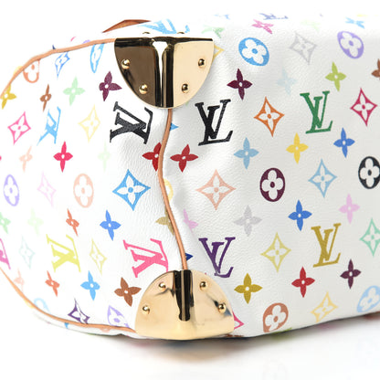 Louis Vuitton Monogram Multicolor Speedy 30 White 6 of 10