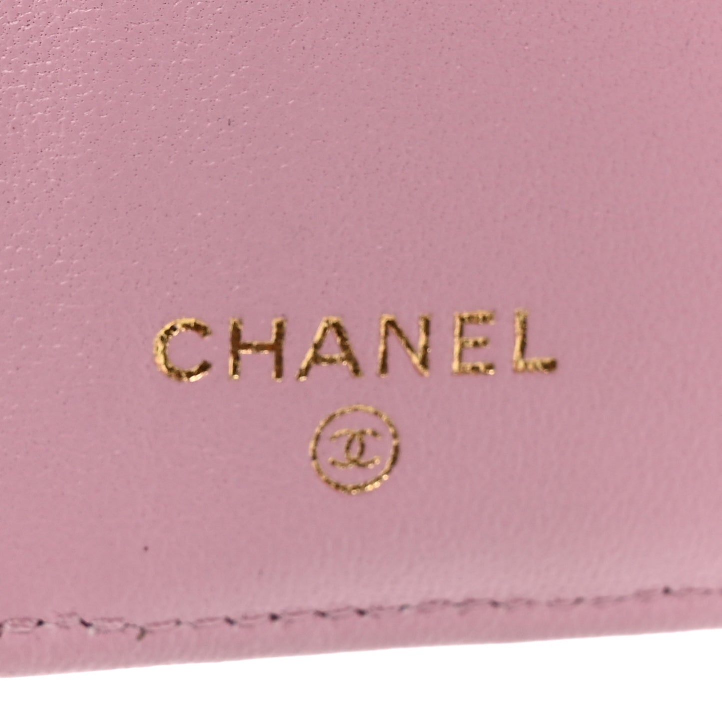 Lambskin Quilted Medium Flap Wallet Pink