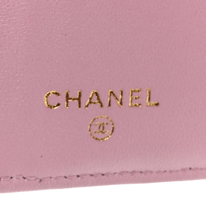 Chanel Lambskin Quilted Medium Flap Wallet Pink 7 of 15
