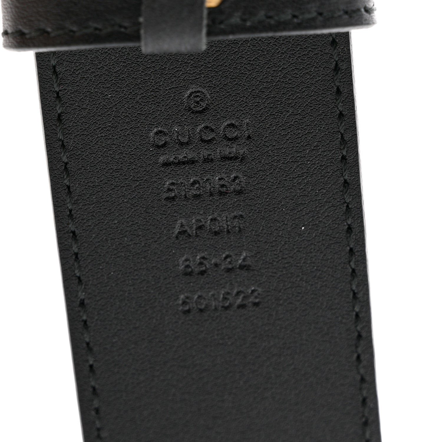 Gucci Calfskin Crystal Double G 40mm Belt 85 34 Black Multicolor 3 of 5
