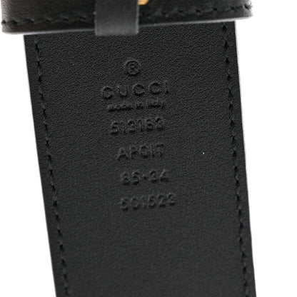 Gucci Calfskin Crystal Double G 40mm Belt 85 34 Black Multicolor 3 of 5