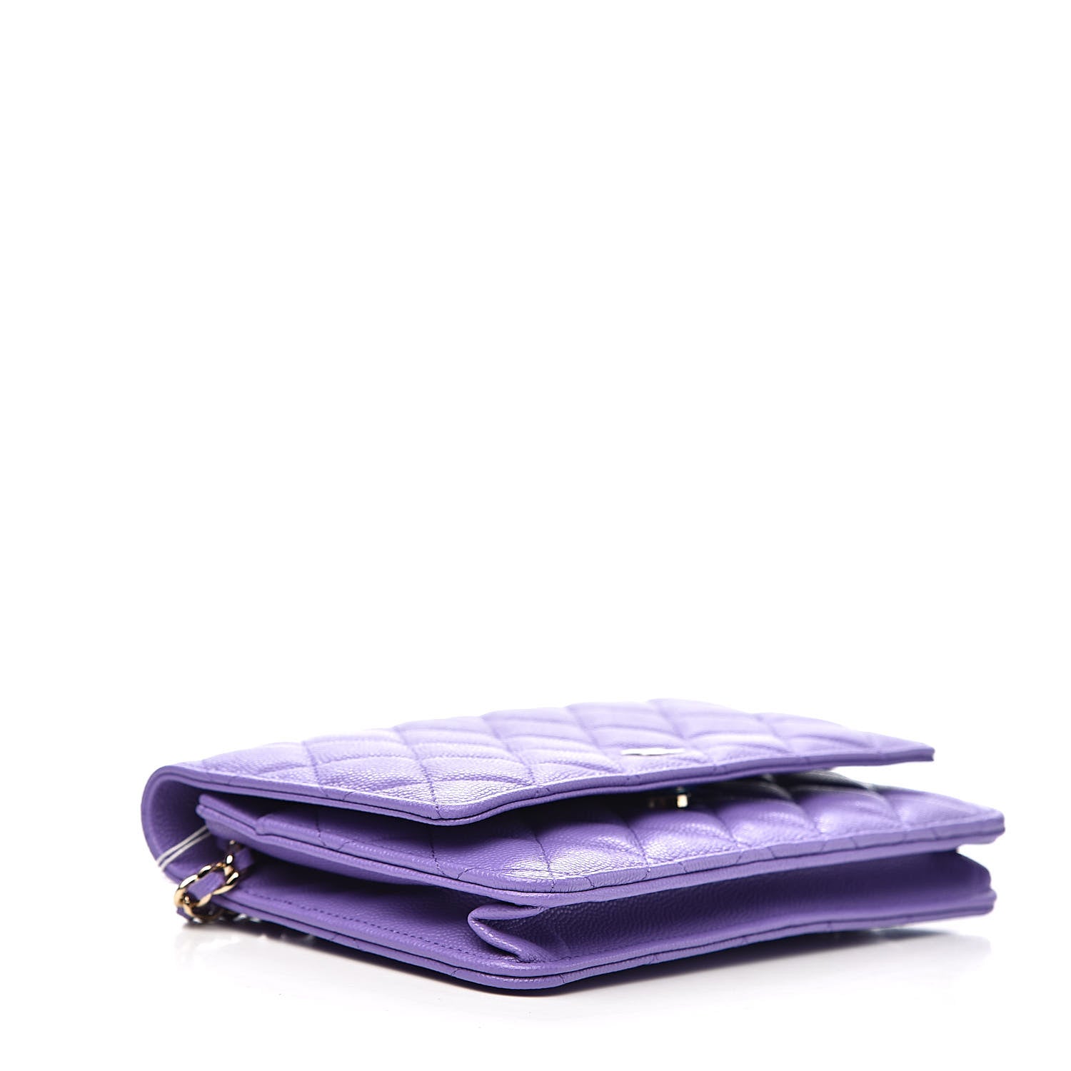 Chanel Caviar Quilted Wallet On Chain WOC Purple 4 of 12