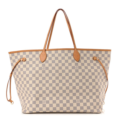Louis Vuitton Damier Azur Neo Neverfull GM Rose Ballerine 3 of 16