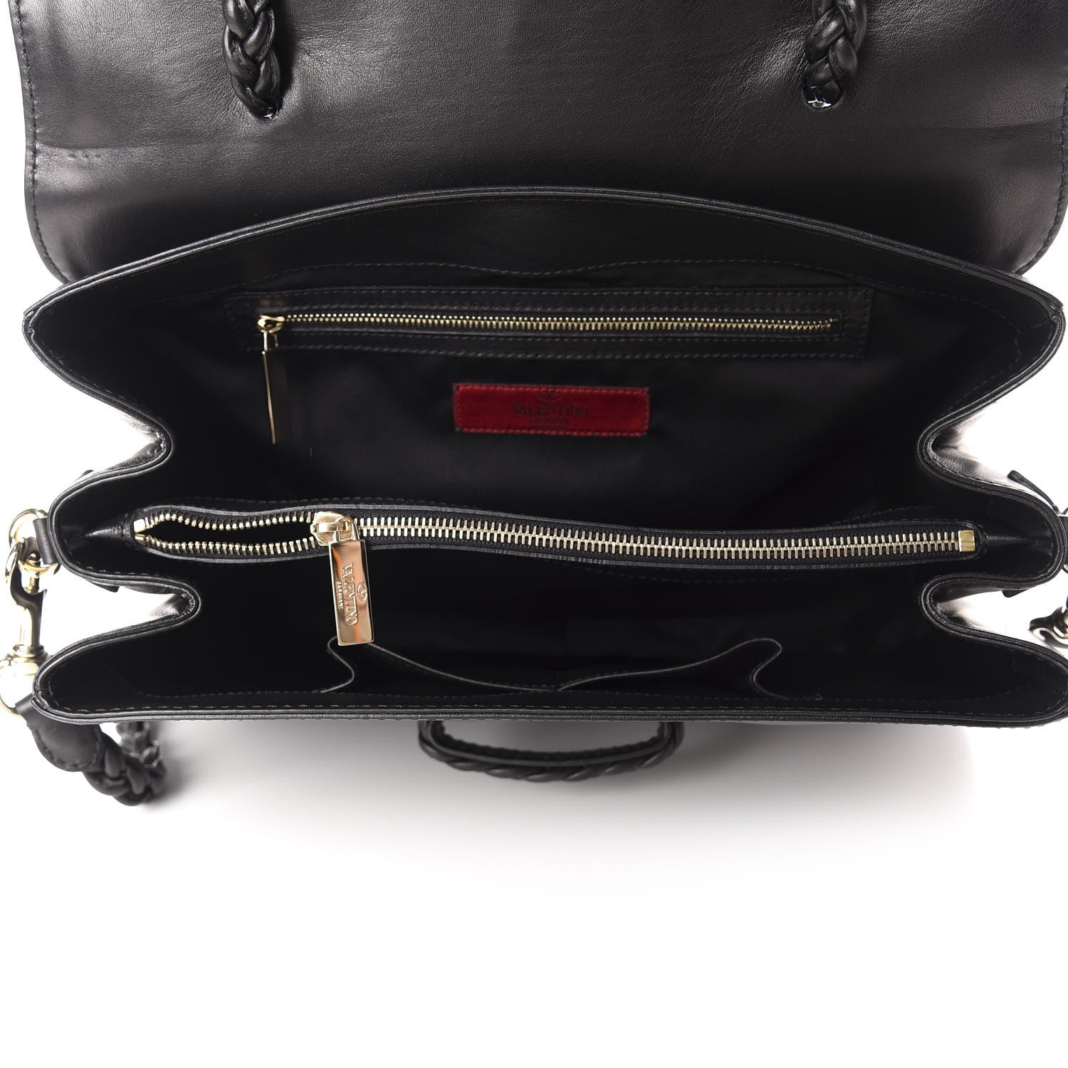 Valentino Garavani Calfskin Histoire Flap Black 5 of 10